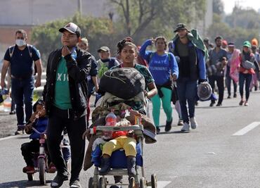 Caravana migrante llegará a CDMX tras última parada en Puebla
