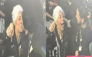 Nodal besa a una abuelita en la boca y las redes explotan: “Ángela, te estás cuidando de la equivocada” (VIDEO) 