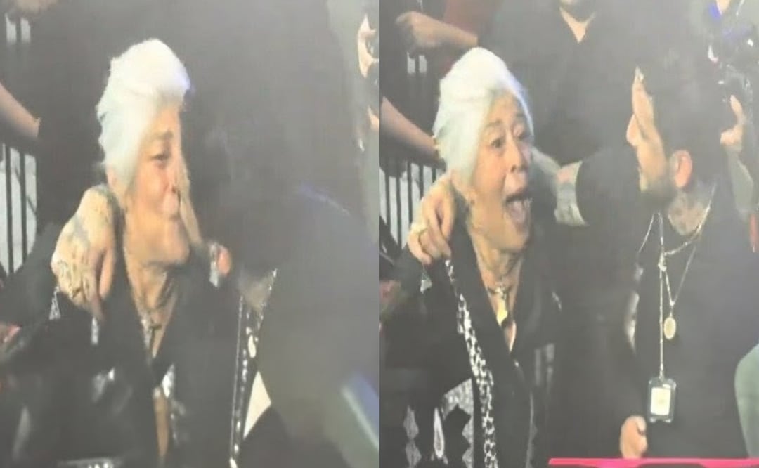 Nodal besa a una abuelita en la boca y las redes explotan: “Ángela, te estás cuidando de la equivocada” (VIDEO). Foto: Tomada de TikTok @moninazelenia