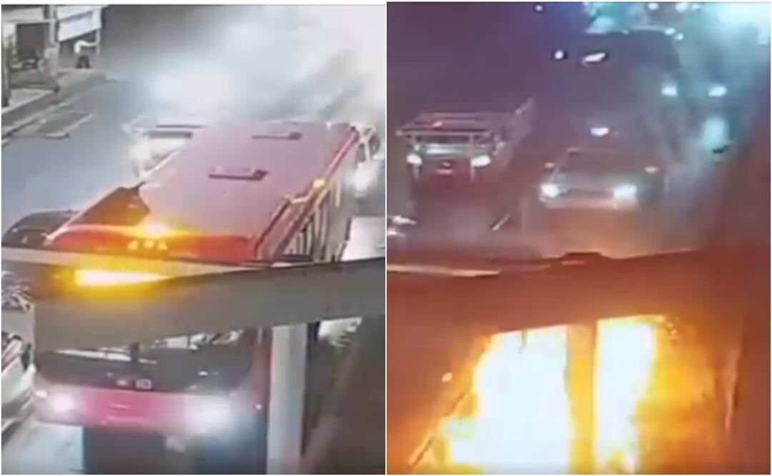 Terror en Ecatepec: sujeto incendia Mexibús exclusivo para mujeres y vecinos lo detienen a golpes. Foto: Captura de pantalla / X