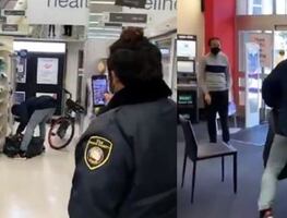 Video. Hombre asalta farmacia 'a puerta abierta' mientras seguridad lo filma