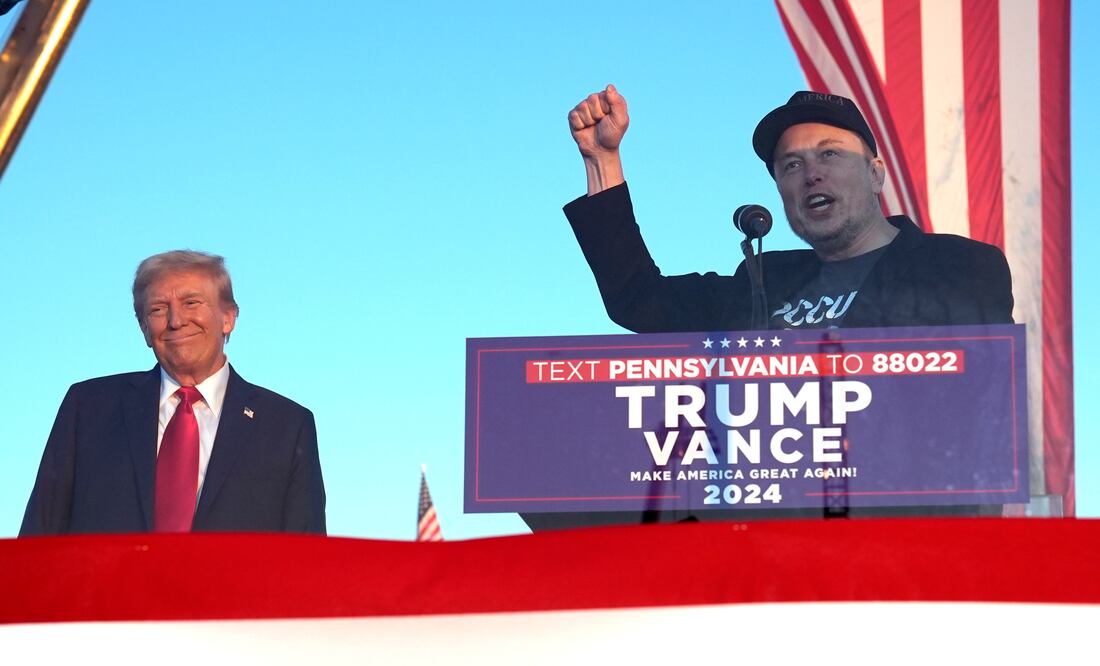 Elon Musk acompañará a Donald Trump en la esperar los resultados de las elecciones. Foto: AP