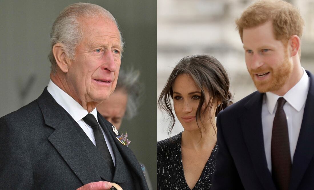 Rey Carlos III delicado de salud: Meghan y Harry permitirán que vea a Archie y Lilibet antes de que sea demasiado tarde. Foto: AFP / AP Photo/Matt Dunham, FILE