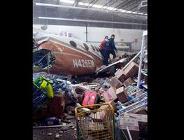 Aeronave se estrella contra supermercado en Temixco, México; hay 2 muertos