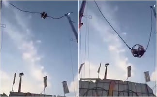 Video aterrador: se rompe cable de juego mecánico y todo termina en segundos de terror