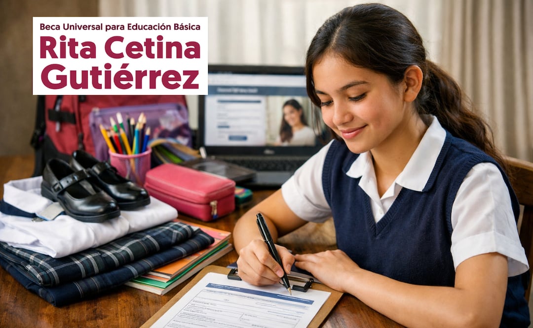 Beca Rita Cetina 2026 cómo registrarte y recibir el apoyo para útiles y uniformes. Foto: Especial / Beca Rita Cetina