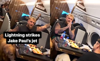 Antes de la pelea con Mike Tyson, Jake Paul vive momento de terror por golpe de rayo sobre su jet en pleno vuelo