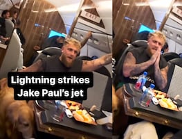 Antes de la pelea con Mike Tyson, Jake Paul vive momento de terror por golpe de rayo sobre su jet en pleno vuelo