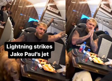 Antes de la pelea con Mike Tyson, Jake Paul vive momento de terror por golpe de rayo sobre su jet en pleno vuelo