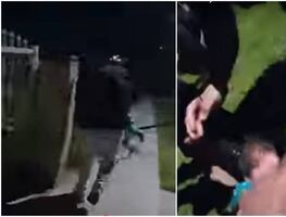 Video. Policía de LA tira a hombre que cargaba un bebé y le fractura el cráneo