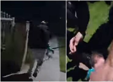 Video. Policía de LA tira a hombre que cargaba un bebé y le fractura el cráneo