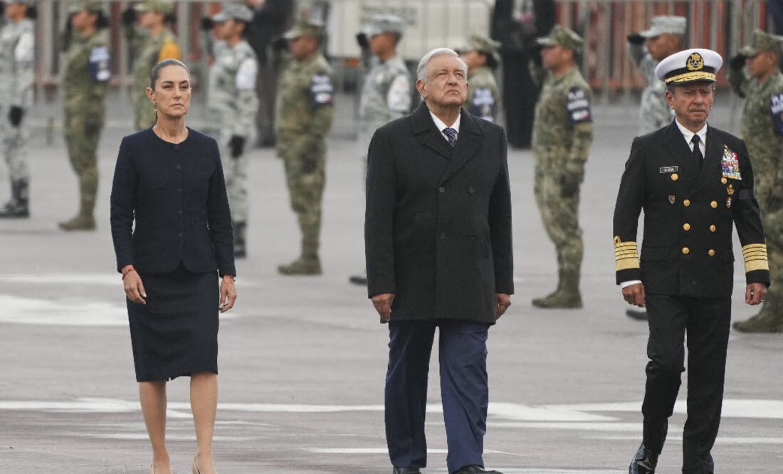 AMLO y Sheinbaum conmemoran los sismos de 1985 y 2017, los más devastadores. Foto AP