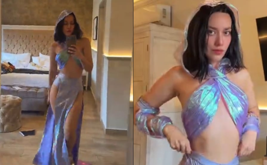 Exviolinista de Nodal enciende redes con look de sirena en plena crisis de Ángela y Christian