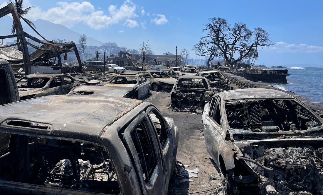 Incendio apocalíptico en Hawái: ¿Cómo los fuegos arrasan histórico pueblo y desencadenan una tragedia con más de 50 muertos. (Tiffany Kidder Winn via AP)