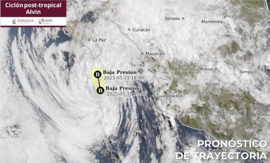 Tormenta Alvin apunta al norte del país: ¿qué estados serán afectados? FOTO: CONAGUA