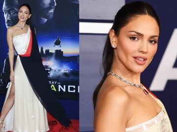 Eiza González vuelve a su cabello oscuro y "roba miradas" con vestido de raja