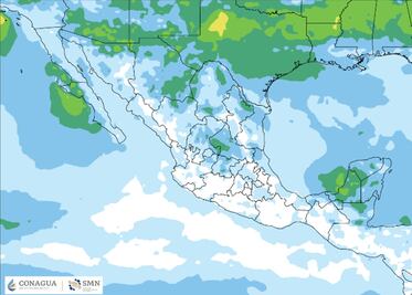 Alerta por frente Frío No. 1:  Intensas lluvias y torbellinos en estos estados de México