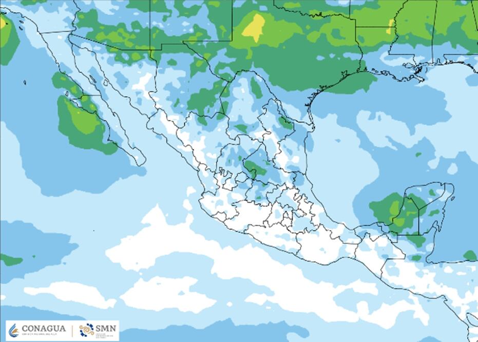 Alerta por frente Frío No. 1: Intensas lluvias y torbellinos en estos estados de México. Foto @conagua_clima