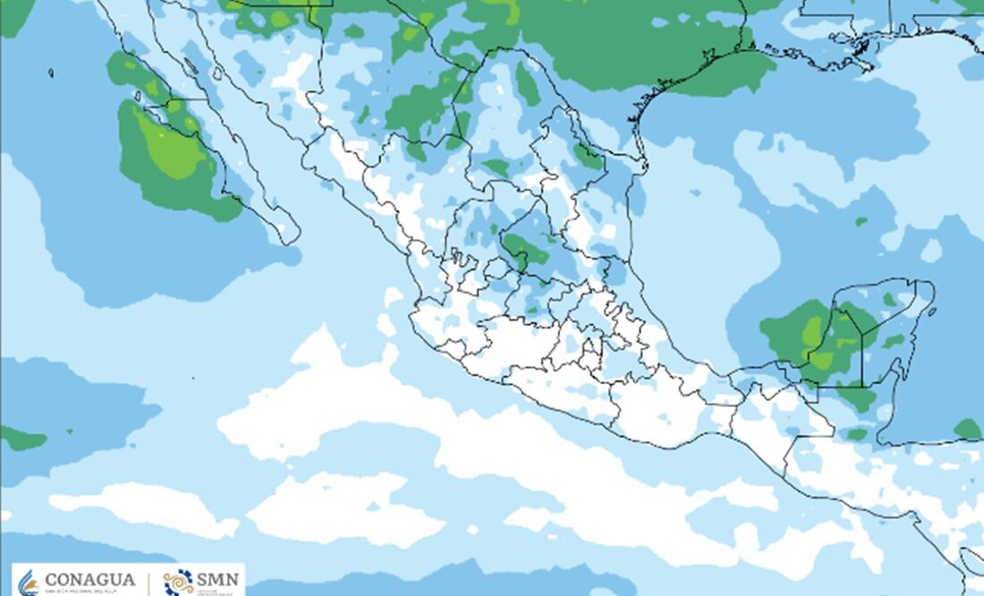 Alerta por frente Frío No. 1:  Intensas lluvias y torbellinos en estos estados de México. Foto @conagua_clima