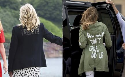 Jill Biden viste saco con la palabra 'amor' y reviven críticas a Melenia Trump