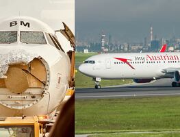 Pasajeros viven pesadilla por fuerte granizada que afectó su avión en pleno vuelo