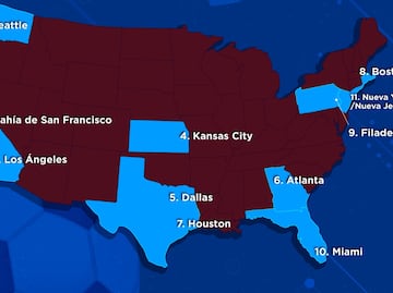 ¿En qué ciudades de Estados Unidos se jugará el Mundial de 2026?