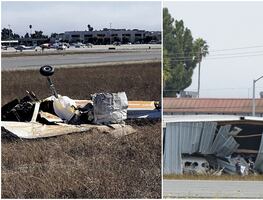 Video. Chocan dos avionetas mientras intentaban aterrizar en California