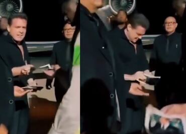 Luis Miguel da autógrafo a empleado de un aeropuerto tras polémica por “arruinar” el cumpleaños de una mujer