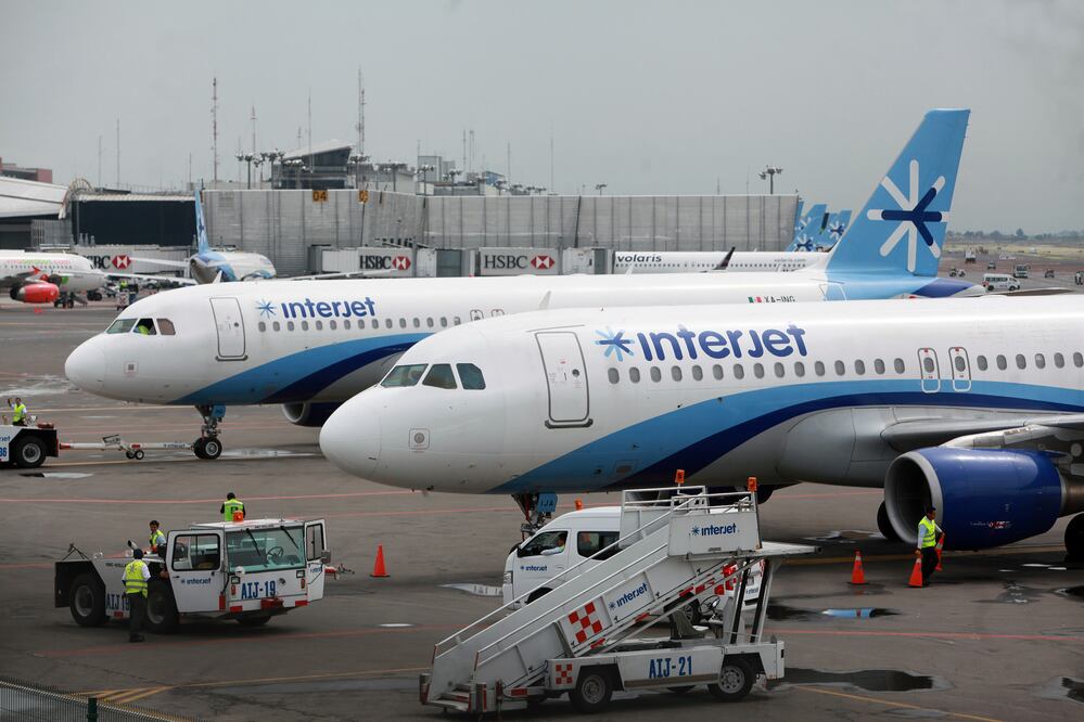 Un juez mexicano declaró la quiebra de plano de la aerolínea mexicana Interjet, luego de más de dos años de haber parado sus operaciones. EFE /Sáshenka Gutiérrez /ARCHIVO