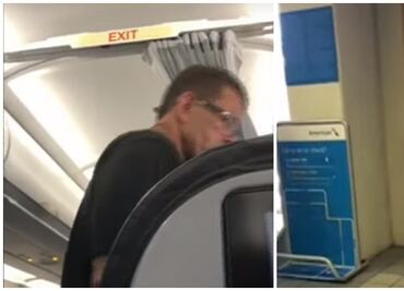 Video. Pasajero se niega a dejar asiento equivocado y lo expulsan de avión