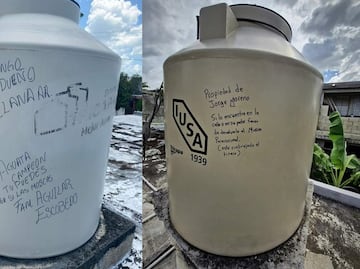 ¡Mente de tiburón! Yucatecos marcan sus tinacos para identificarlos tras huracán Beryl; “tengo dueño, pelaná”