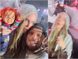 Belinda lanza piropo a fan, le pide una selfie y le roba un beso: "Ya fue a terapia y al oftalmólogo", le dicen en redes