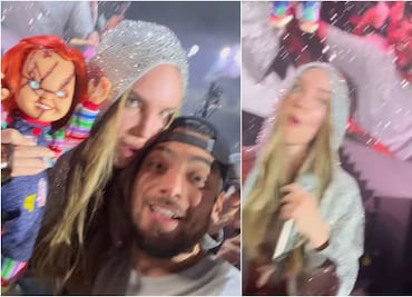 Belinda lanza piropo a fan, le pide una selfie y le roba un beso: "Ya fue a terapia y al oftalmólogo", le dicen en redes