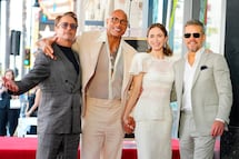 Hollywood celebra: Emily Blunt y Stanley Tucci reciben estrella rodeados de grandes figuras