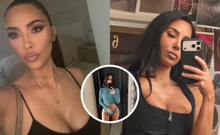 Kim Kardashian presume curvas y vientre plano con bikini verde antes de cumplir 46 años