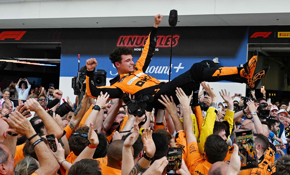 Lando Norris gana el GP de Miami con McLaren: “Ya era hora de la primera victoria”. Foto: AFP