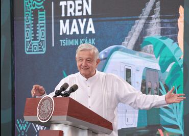 AMLO inaugura primer tramo del Tren Maya; "No se debe nada, es una obra del pueblo", dice
