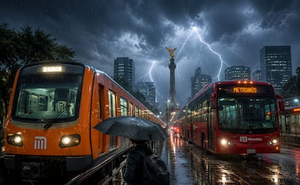 ¡Alerta en CDMX hoy! Tormentas eléctricas frenan Metro y Metrobús; activan marcha de seguridad