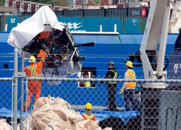 Imágenes. Así se ven los restos del submarino Titán que implosionó cerca del Titanic