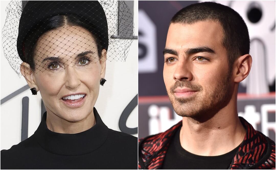 ¿Andan? Demi Moore y Joe Jonas se vuelven cercanos tras conocerse en Francia. Foto: AFP/EFE