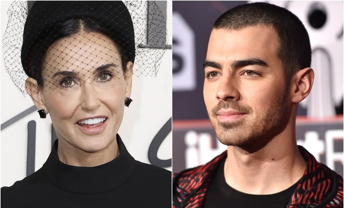 ¿Andan? Demi Moore y Joe Jonas se vuelven cercanos tras conocerse en Francia. Foto: AFP/EFE