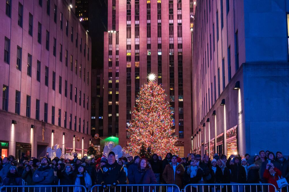 Árbol de Navidad Gigante del Rockefeller Center: Un Abeto de 24 Metros. Foto iStock / Amy Sparwasser