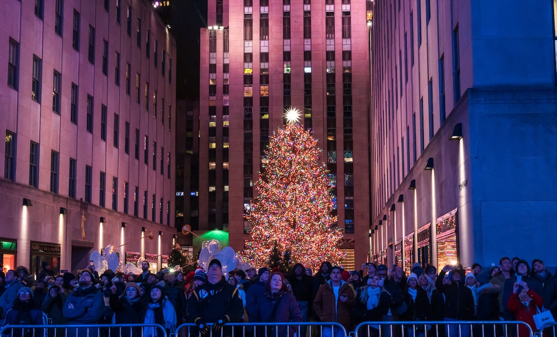Árbol de Navidad Gigante del Rockefeller Center: Un Abeto de 24 Metros. Foto iStock / Amy Sparwasser