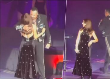 Pepe Aguilar se burla y le pide a Ángela no desafinar en concierto en el Auditorio Nacional