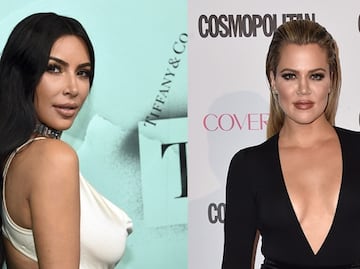 Khloé y Kim Kardashian presumen atuendos braless y traslúcidos