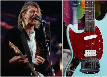 Ponen en subasta guitarra de Kurt Cobain por millones de dólares