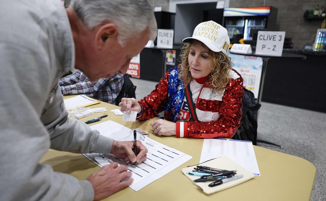Arrancan los caucus de Iowa, la primera fase del proceso electoral para las presidenciales de Estados Unidos. Foto: AFP