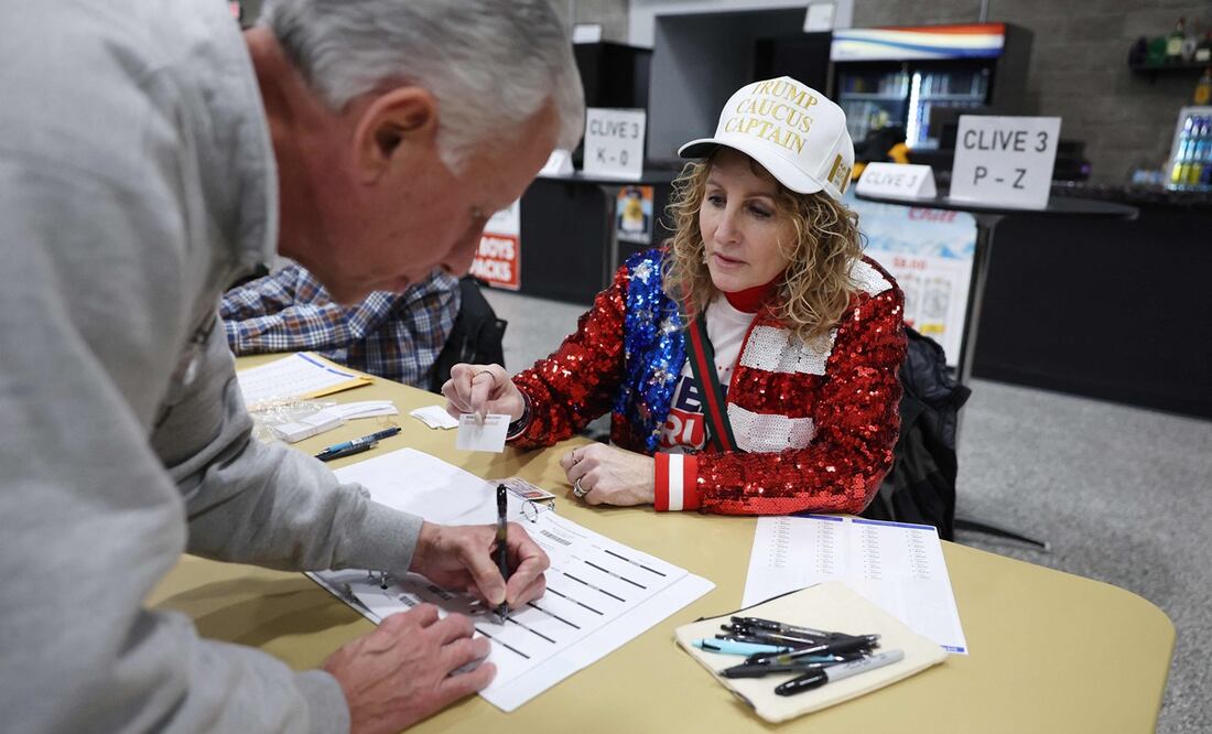 Arrancan los caucus de Iowa, la primera fase del proceso electoral para las presidenciales de Estados Unidos. Foto: AFP