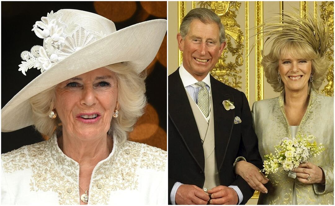 Camila Parker Bowles y Carlos III se casaron 35 años después de encontrarse y enamorarse por primera vez. Foto: AFP/EFE
