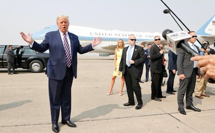 Trump desestima cambio climático tras visita California 